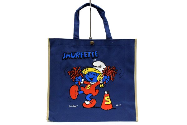 SMURFS/スマーフ・Canvas Bag/キャンバストートバッグ 「Cheerleader Smurfette/チアリーダースマーフェット」 -  KNot a TOY/ノットアトイ