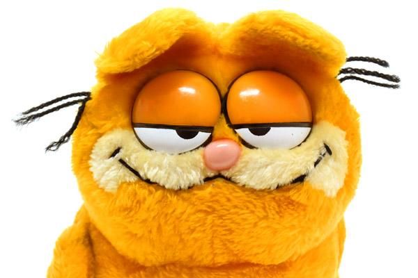 ガーフィールド ぬいぐるみ 卒業帽付き　目がプラ ガーフィールド ぬいぐるみ 卒業帽付き 目がプラ Garfield