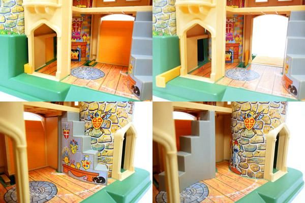 フィッシャープライスのプラ製ドールハウス 家具人形付き フィッシャー