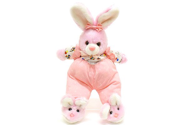 Bunny/バニー/ウサギ・ぬいぐるみ・ピンク・ウサギのシューズ・(寝かせ 