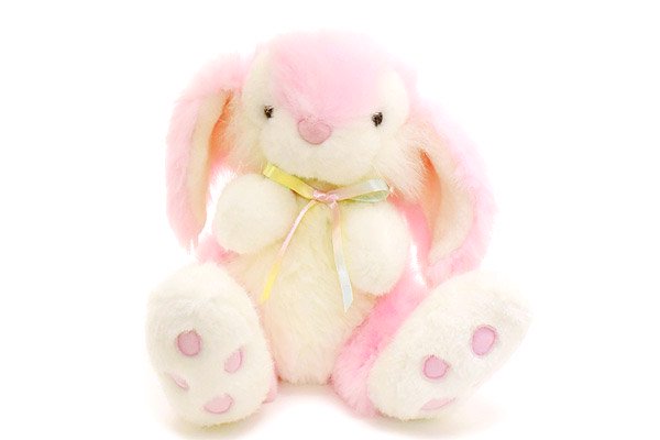 Bunny バニー ウサギ ぬいぐるみ ピンク ホワイト 座った状態で高さ28cm おもちゃ屋 Knot A Toy ノットアトイ Online Shop In 高円寺