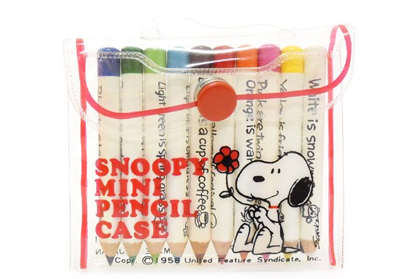 PEANUTS/ピーナッツ・SNOOPY MINI PENCIL CASE/スヌーピーミニペンシル