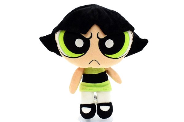 THE POWERPUFF GIRLS/パワーパフガールズ・WB STUDIO STORE/ワーナーブラザーススタジオストア・ぬいぐるみ  「Buttercup/バターカップ」 2000年・縦34cm - KNot a TOY/ノットアトイ