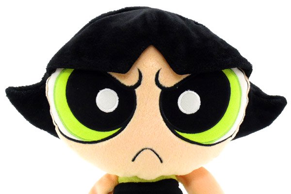 THE POWERPUFF GIRLS/パワーパフガールズ・WB STUDIO STORE/ワーナーブラザーススタジオストア・ぬいぐるみ  「Buttercup/バターカップ」 2000年・縦34cm - KNot a TOY/ノットアトイ