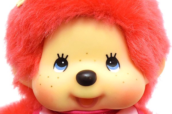 Monchhichi/モンチッチ・ぬいぐるみ・全長19cm・Sサイズ・イチゴ・ピンク/レッド - KNot a TOY/ノットアトイ