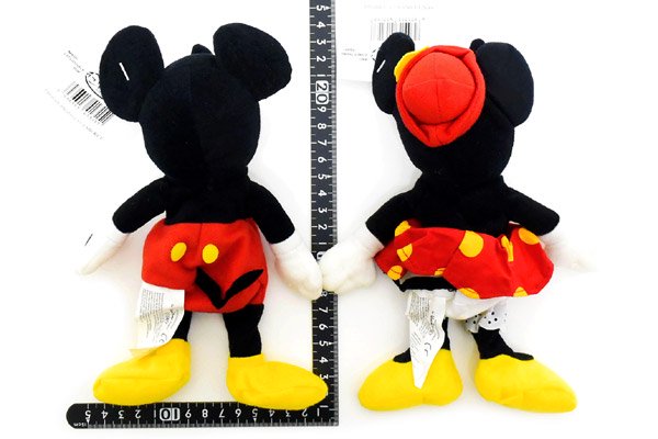 Disney STORE/ディズニーストア・ぬいぐるみ 「MINI BEAN BAG 30'S Mickey&Minnie/ミニビーンバッグ３０ 年代ミッキー＆ミニー２体セット」 25cm - KNot a TOY/ノットアトイ