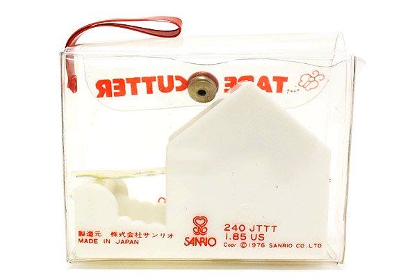 Hello Kitty/ハローキティ・TAPE CUTTER/テープカッター・セロハンテープ・ハウス・ビニールケース付き・1976年 - KNot a  TOY/ノットアトイ
