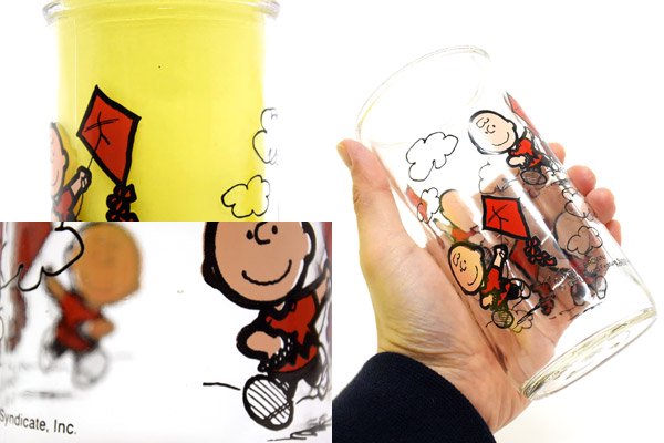 ブルーガラス製「Mr.PEANUTS」Vintageペッパーシェイカーの+