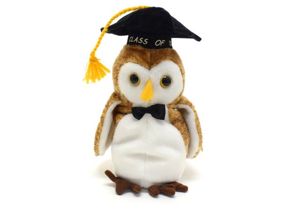 TY Beanie Baby/ビーニーベイビ・ ぬいぐるみ・Owl/フクロウ・Wisest