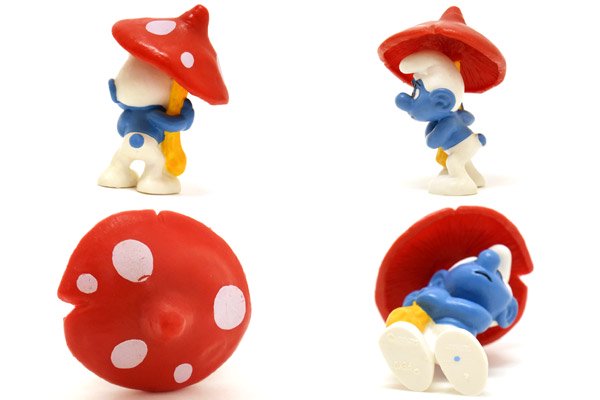 SMURFS/スマーフ・PVC Figure/フィギュア 「スマーフ・Umbrella/アンブレラ・キノコの傘」 20118・B - KNot a  TOY/ノットアトイ