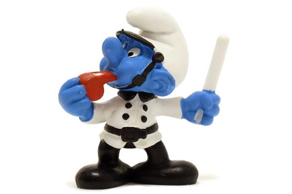 SMURFS/スマーフ・PVC Figure/フィギュア 「スマーフ・Policeman/ポリスマン・警察官・White/ホワイト/白」 20123  - KNot a TOY/ノットアトイ