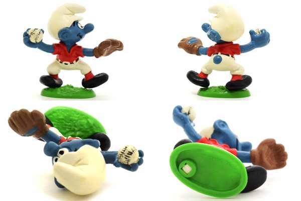 SMURFS/スマーフ・PVC Figure/フィギュア 「スマーフ・Baseball Pitcher/ベースボールピッチャー・野球/投手」  20166 - KNot a TOY/ノットアトイ