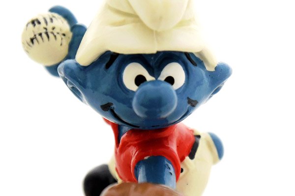 SMURFS/スマーフ・PVC Figure/フィギュア 「スマーフ・Baseball Pitcher/ベースボールピッチャー・野球/投手」  20166 - KNot a TOY/ノットアトイ