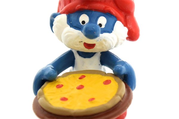 SMURFS/スマーフ・PVC Figure/フィギュア 「Papa Smurf/パパスマーフ・Pizza/ピザ」 20180 - KNot a  TOY/ノットアトイ