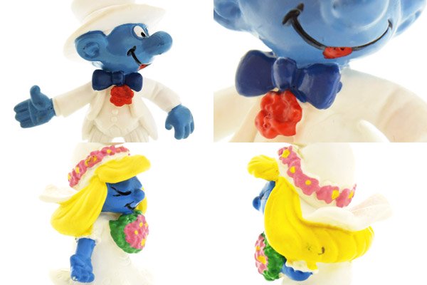 SMURFS/スマーフ・PVC Figure/フィギュア 「Wedding・Smurf&Smurfette Set/ウェディング・スマーフ ＆スマーフェットセット」 20412&20413 - KNot a TOY/ノットアトイ