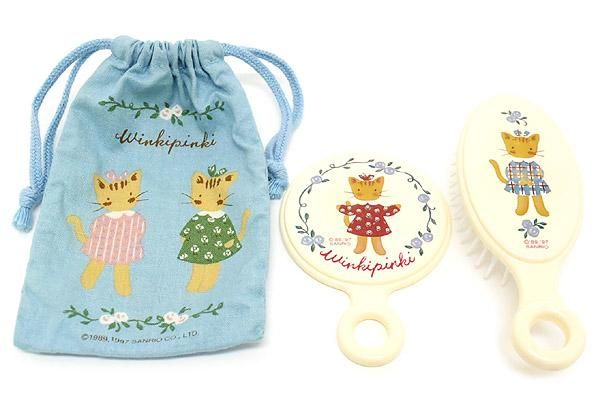 Winkipinki ウィンキーピンキー Mirror Hairbrush ミラーアンドヘアブラシ Drawstring Bag 巾着袋入り 1997年 おもちゃ屋 Knot A Toy ノットアトイ Online Shop In 高円寺