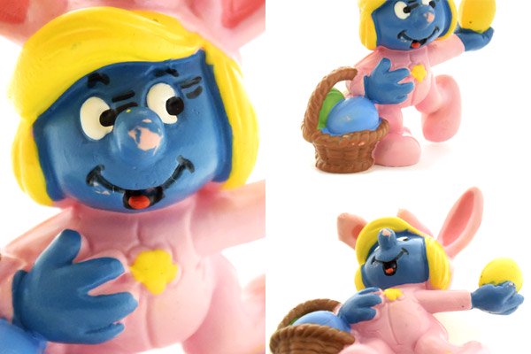 SMURFS/スマーフ・PVC Figure/フィギュア・Easter Series/イースターシリーズ 「Bunny Suit  Smurfette/バニースーツスマーフェット」 20497 - KNot a TOY/ノットアトイ