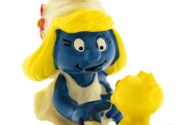 SMURFS/スマーフ・PVC Figure/フィギュア・Easter Series/イースターシリーズ 「Smurfette with  Chick/スマーフェットウィズチック/ヒヨコ」 20513 - KNot a TOY/ノットアトイ