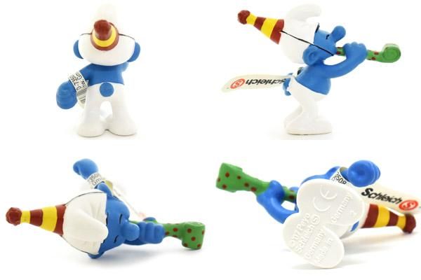 SMURFS Celebrate 50years Series/スマーフ生誕50周年記念シリーズ・PVC Figure/フィギュア 「スマーフ・Party/パーティー/吹き戻し」  20705 - KNot a TOY/ノットアトイ