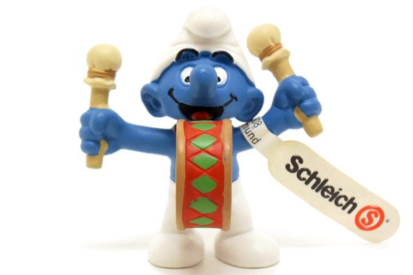 SMURFS Celebrate 50years Series/スマーフ生誕50周年記念シリーズ・PVC Figure/フィギュア 「スマーフ ・Drummer/ドラマー/太鼓」 20707 - KNot a TOY/ノットアトイ