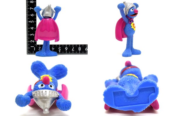 SESAME STREET/セサミストリート・TYCO/タイコ・PVC Figure/フィギュア 「Grover/グローバー(SUPER GROVER /スーパーグローバー)」 - KNot a TOY/ノットアトイ