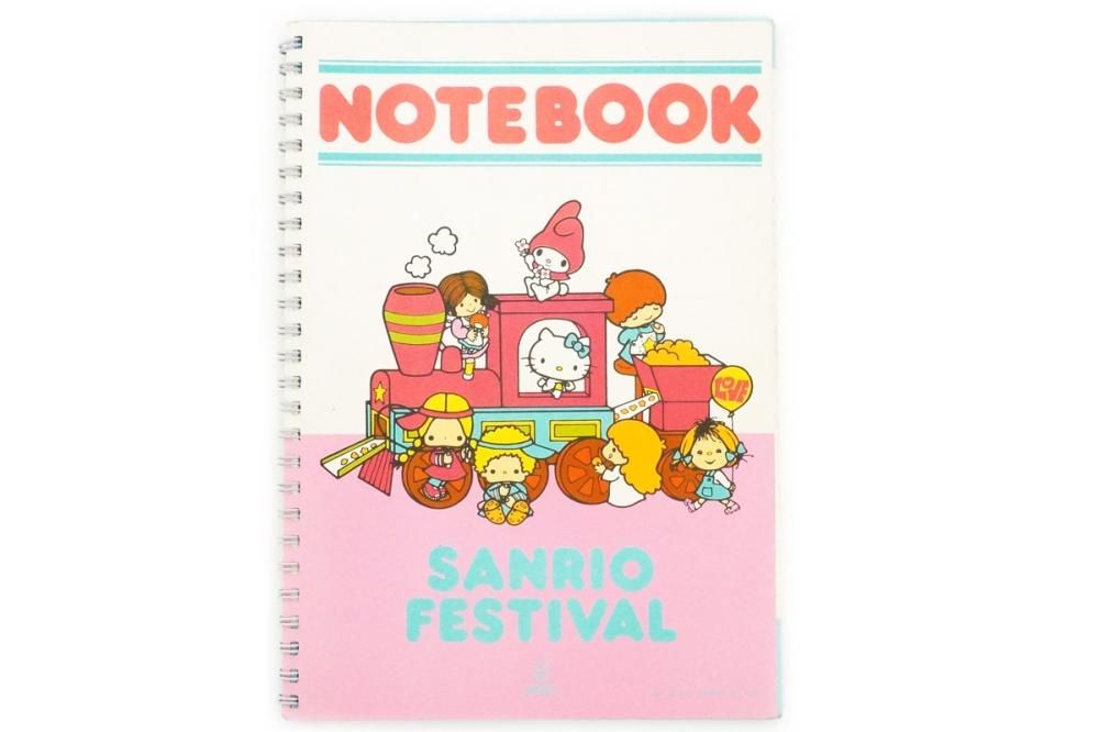 Sanrio Festival サンリオフェスティバル Notebook B5リングノート 1976年 おもちゃ屋 Knot A Toy ノットアトイ Online Shop In 高円寺 Sanrio Festival サンリオフェスティバル Notebook B5リングノート 1976年 おもちゃ屋 Knot A Toy ノットアトイ Online Shop In 高円寺
