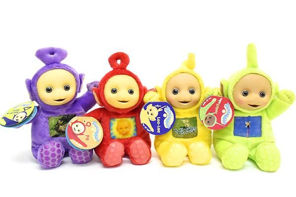 Teletubbies/テレタビーズ・ぬいぐるみ4体セット・座った状態で約18cm