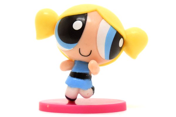 THE POWERPUFF GIRLS/パワーパフガールズ・Chimos/チモズ・mini PVC Figure/ミニフィギュア 「Bubbles/ バブルス(ポーズ)」 2012年・3.6cm - KNot a TOY/ノットアトイ