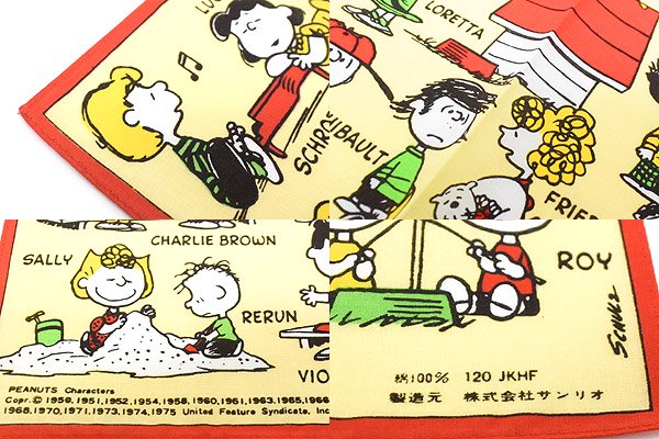 PEANUTS/ピーナッツ・SNOOPY/スヌーピー・Handkerchief/ハンカチ