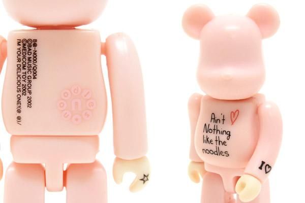 MEDICOM TOY/メディコムトイ・BE＠RBRICK/ベアブリック100％ 「noodles/ヌードルス・ピンク」  B@-Ｎ000/Q004・本体のみ - KNot a TOY/ノットアトイ