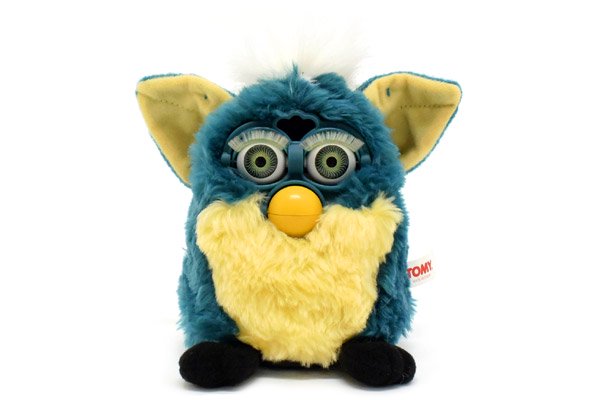 Furby/ファービー・TOMY/トミー・ダークターコイズ×イエロー×ホワイト