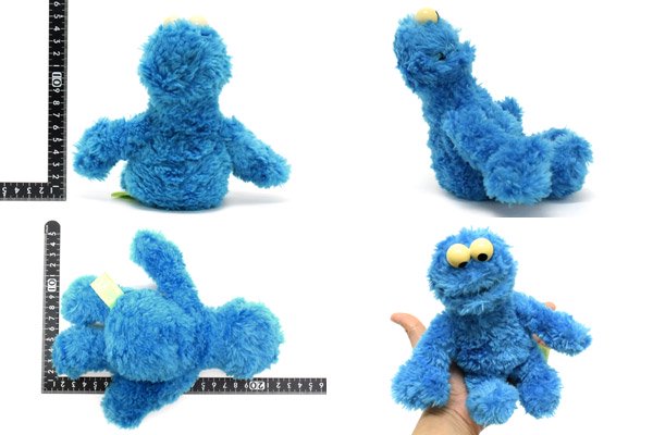 SESAME STREET/セサミストリート・サンリオ/ナカジマコーポレーション・ぬいぐるみ 「Cookie Monster/クッキーモンスター」  小サイズ21cm・目にヤケ有 - KNot a TOY/ノットアトイ