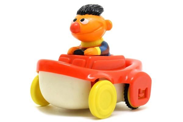 Sesame Street セサミストリート Illco Toy イルコトイ プルバック ミニカー Ernie アーニー Boat ボート 船舶 Red レッド 赤 プルバック ダメージ有 おもちゃ屋 Knot A Toy ノットアトイ Online Shop In 高円寺