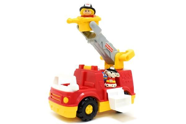 Fisher Price Toys フィッシャープライストイズ マテル Little People リトルピープル サウンド ライト ファイヤートラック ファイヤーエンジン 消防車 00年 おもちゃ屋 Knot A Toy ノットアトイ Online Shop In 高円寺