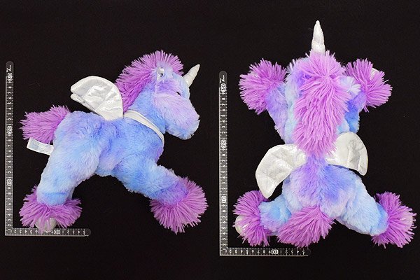Unicorn Pegasus/ユニコーンペガサス・ぬいぐるみ・ブルー×パープル×シルバー・全長約22cm - KNot a TOY/ノットアトイ