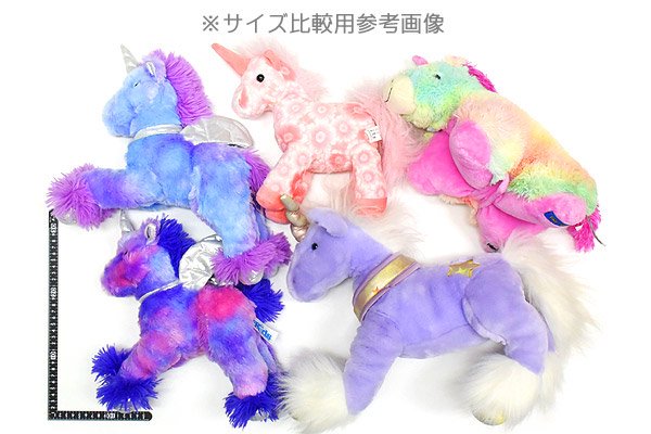 Unicorn Pegasus/ユニコーンペガサス・ぬいぐるみ・ブルー×パープル×シルバー・全長約22cm - KNot a TOY/ノットアトイ