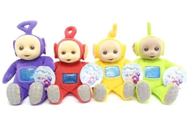 Teletubbies/テレタビーズ・ぬいぐるみ4体セット・座った状態で約17cm 