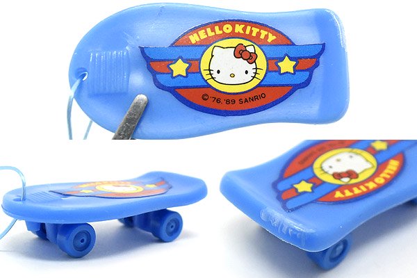 Sanrio Premium Mascot/サンリオプレミアムマスコット・Hello Kitty/ハローキティ・スケートボード/スケボー・ブルー・1989年  - KNot a TOY/ノットアトイ