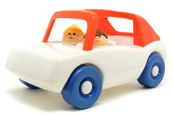 Little Tikes/リトルタイクス・Toddle Tots/トドルトッツ 「Family Car/ファミリーカー/車＋ボーイ＆ガール(青ボトムの男の子＆ポニーテールの女の子)」  - KNot a TOY/ノットアトイ