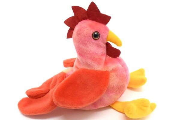 TY Beanie Baby/ビーニーベイビー・ぬいぐるみ・ニワトリ・Strut【誕生