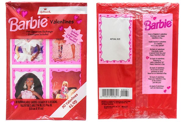Barbie/バービー・Valentine Cards/バレンタインカード・1994年 - KNot 