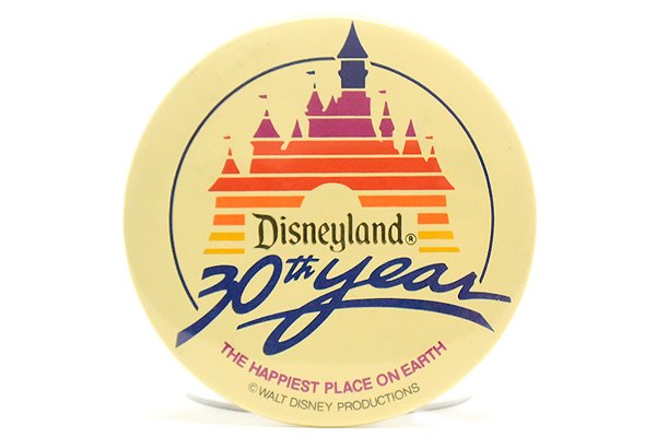 US.Disneyland/ディズニーランド・Vintage Button Badge/ビンテージ缶