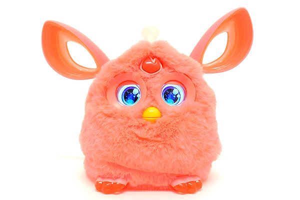Furby Connect 2016 Orange Coral Limited Edition WORKING but ONE-EYED see  Photos ファービ Speaks English 