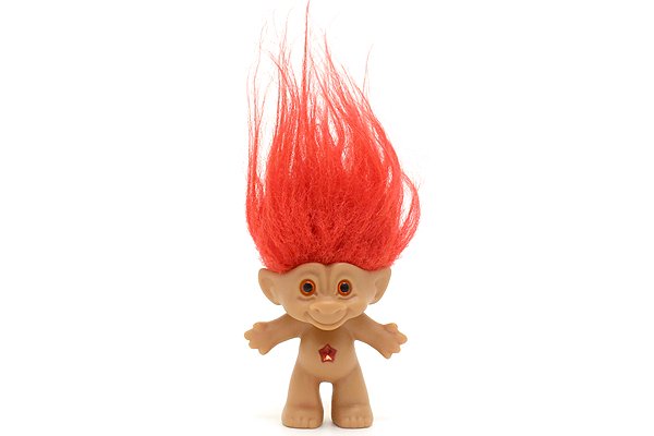 Troll トロール人形 Ace Novelty エースノベルティ Treasure Troll With Wishstone トレジャートロールウィズウィッシュストーン レッド S スター Knot A Toy ノットアトイ