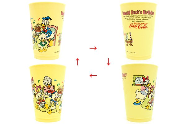 Disney/ディズニー×Coca-Cola/コカコーラ・Plastic Cup/プラスチックカップ(ドリンクカップ) 「Donald Duck's  Birthday/ドナルドダック・バースデー」 - KNot a TOY/ノットアトイ