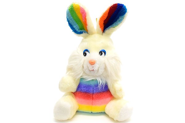 Bunny/バニー/ウサギ・Plush/ぬいぐるみ・アイボリー×レインボー・(耳 