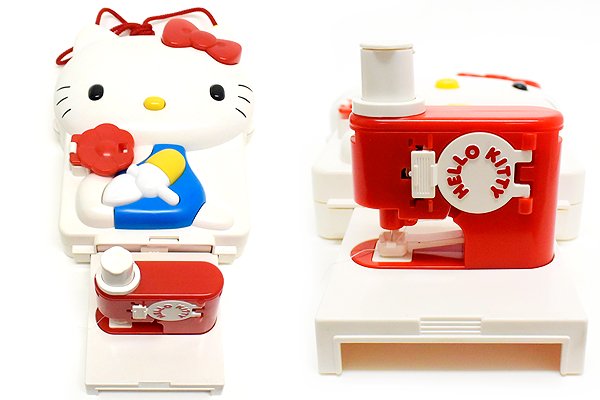 Hello Kitty/ハローキティ・ぬってみてみてポポンのポン・Sewing Machine・トイミシン・1987年・TAKARA - KNot a  TOY/ノットアトイ