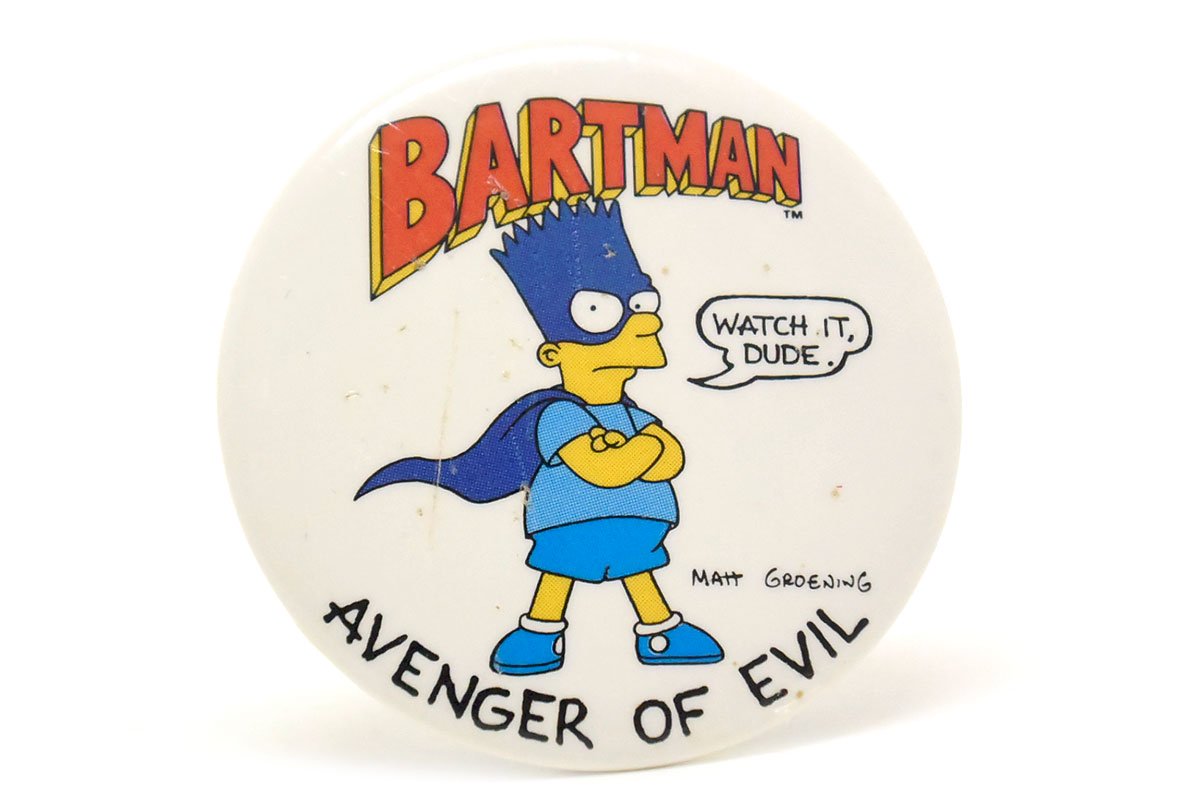 the SIMPSONS/シンプソンズ・Button・Upボタンアップ・Vintage Button 
