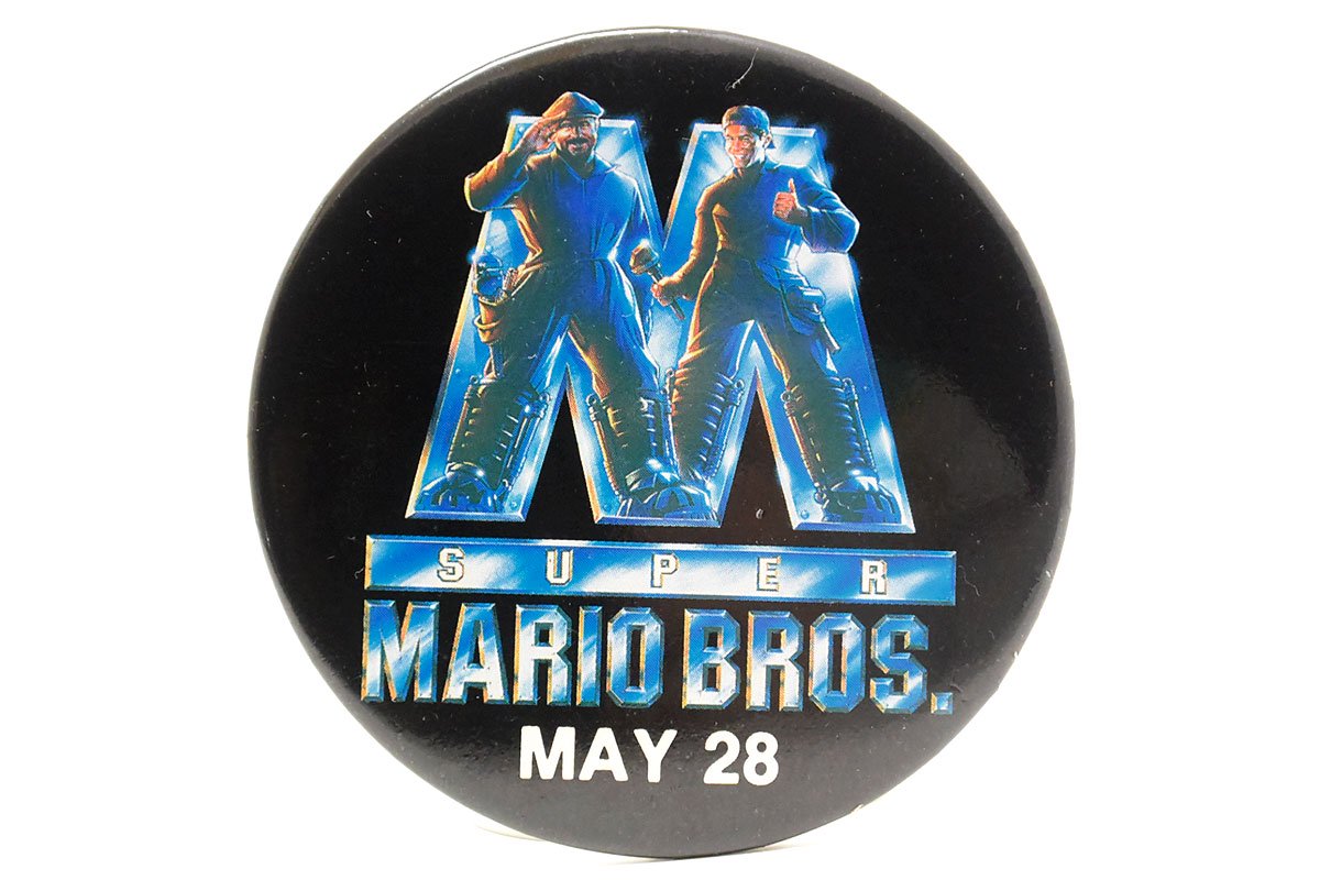 Nintendo/任天堂・Vintage Button Badge/ビンテージ缶バッジ「Movie/映画・Super Mario Bros/ スーパーマリオブラザーズ (スーパーマリオ魔界帝国の女神)」 - KNot a TOY/ノットアトイ