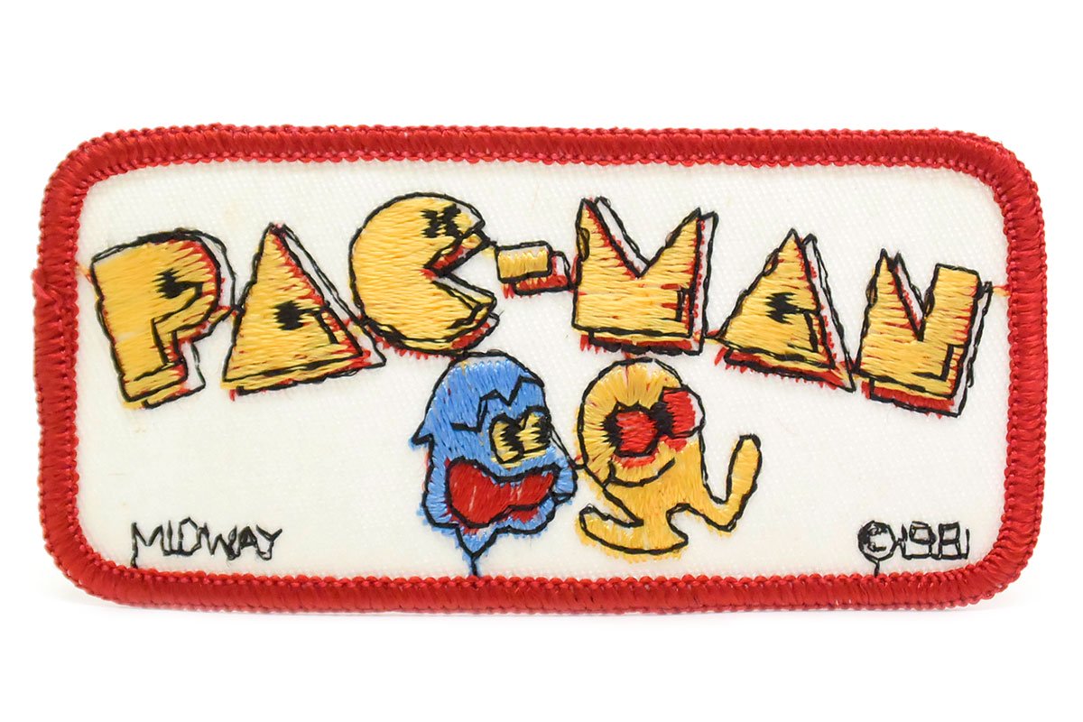 MIDWAY/ミッドウェイ・刺繍アイロンワッペン/パッチ 「PAC-MAN